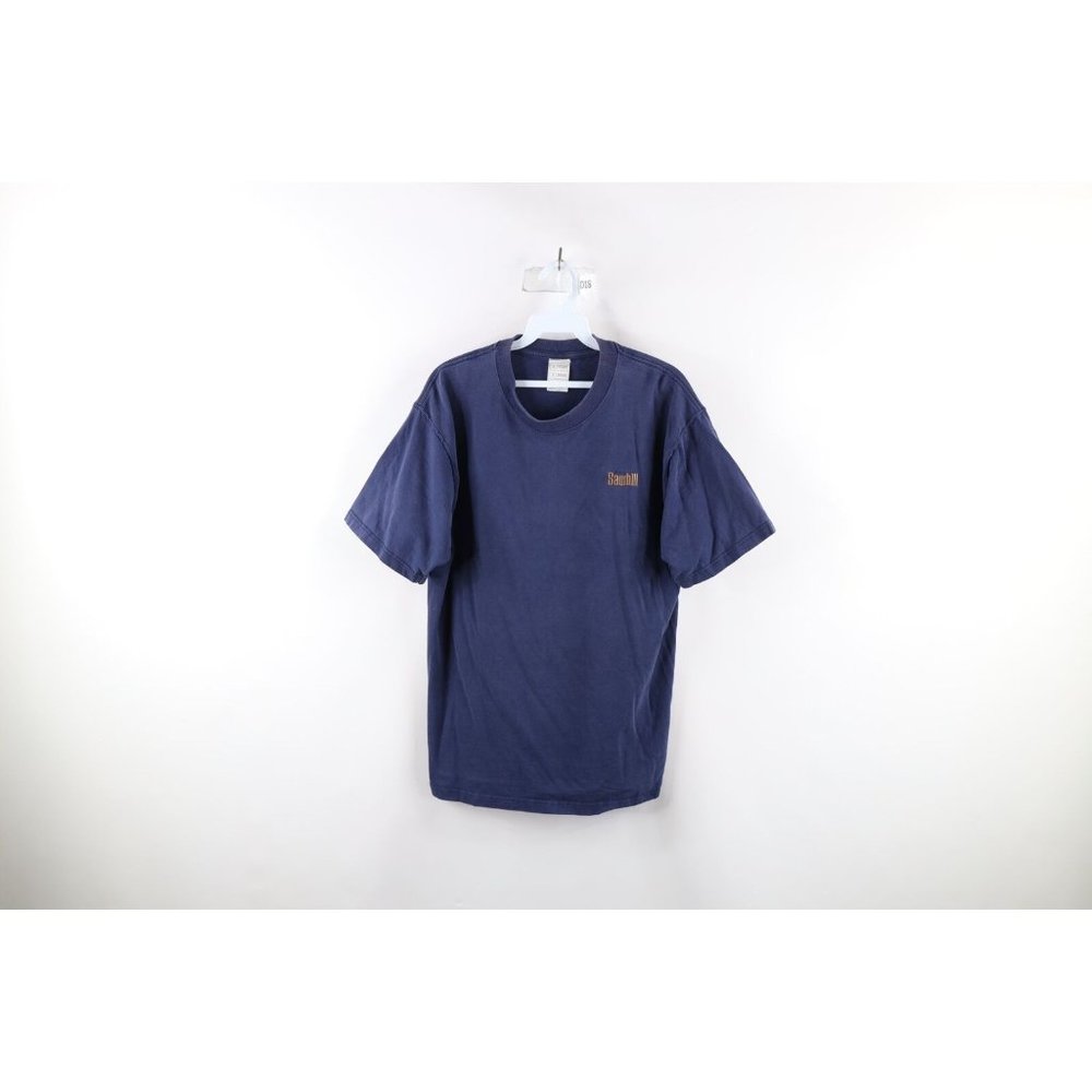 Vtg 90s Streetwear Mens Large Distressed Spell Out Sawhill Short Sleeve T-Shirt